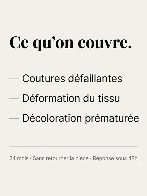 La Couverture Vestiaire — 24 mois. Sans justificatif.
