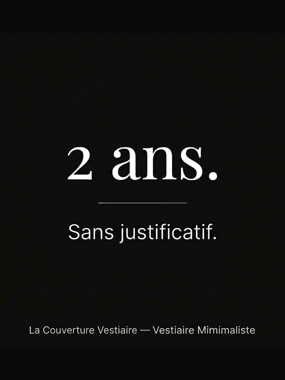 La Couverture Vestiaire — 24 mois. Sans justificatif.