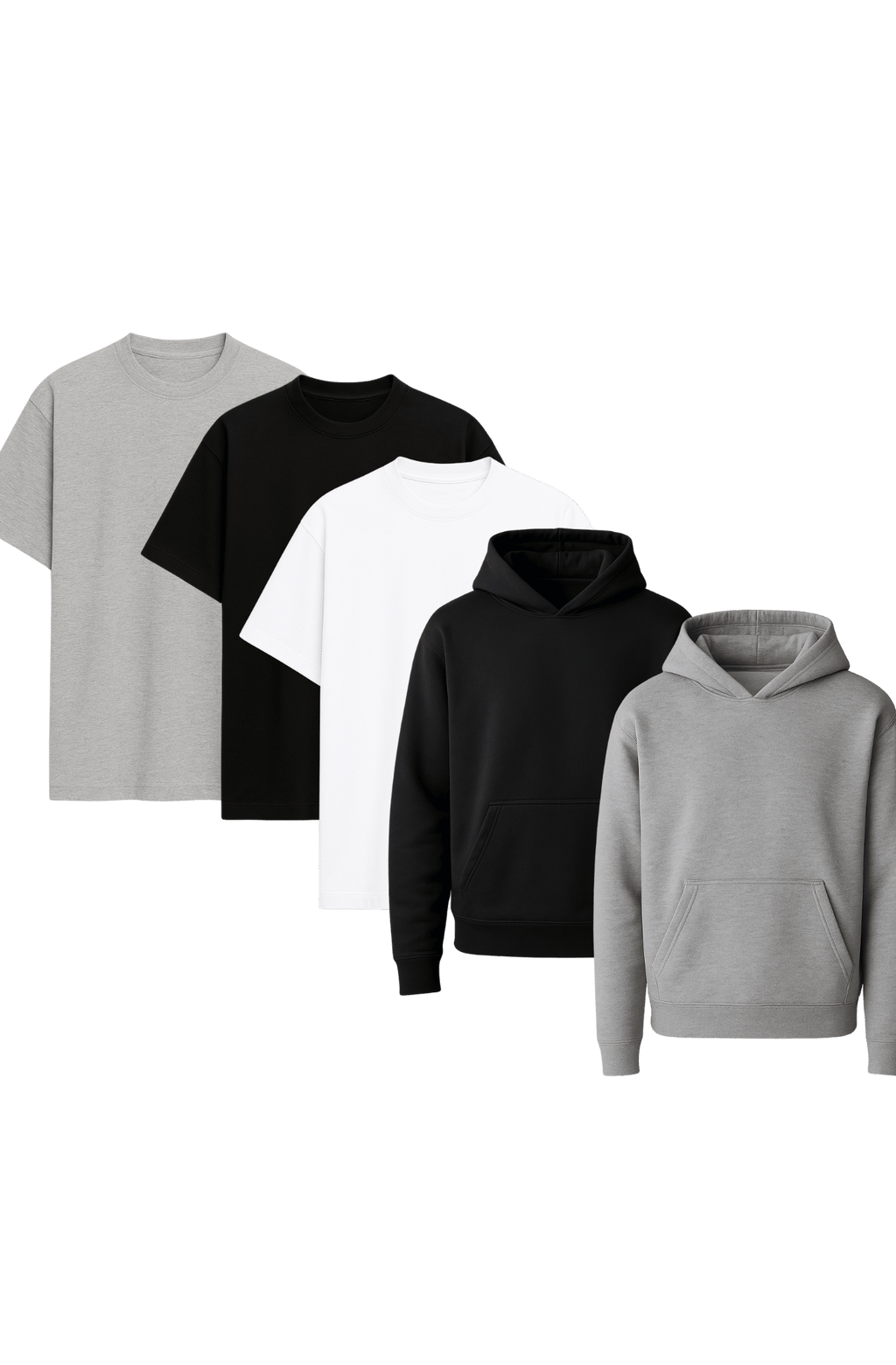 La capsule 3 T-shirts 2 sweats